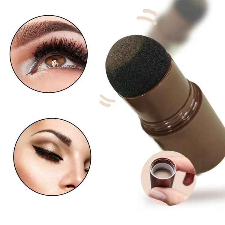 One Step Eye Brow Stamp Shaping Kit 13 in 1 Stencils Brow Stamping Kit Private Label Henna Shaping Eyebrow Powder Waterproof