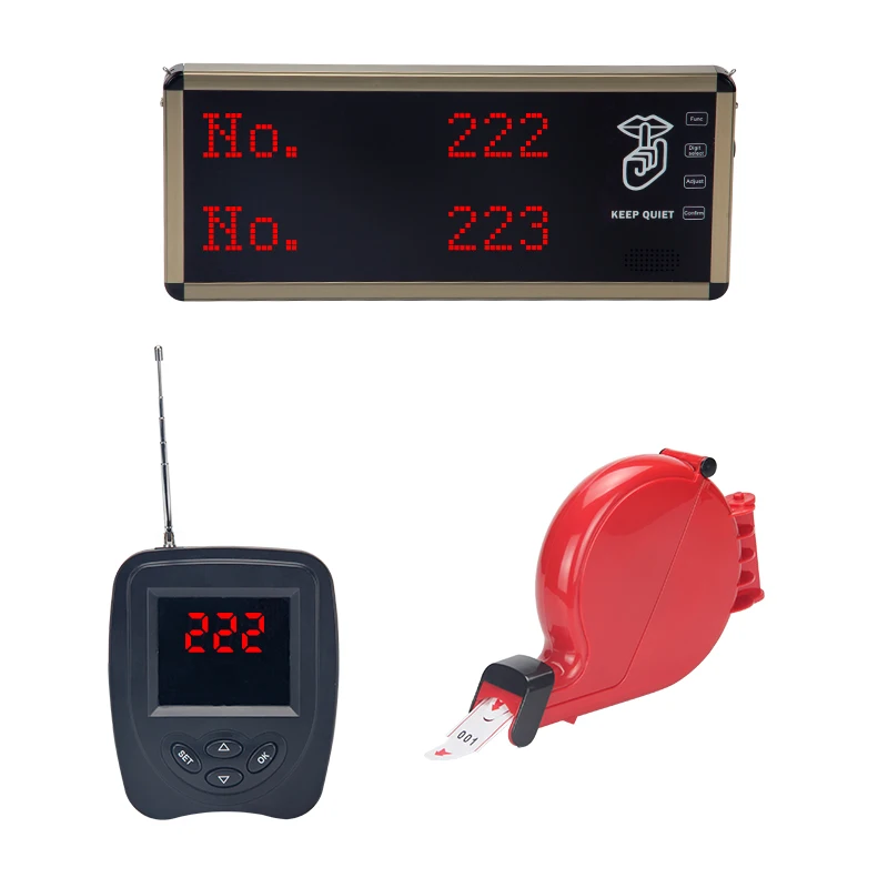 Service Center Ticket Dispenser Machine Wireless Queue Number Calling Management System