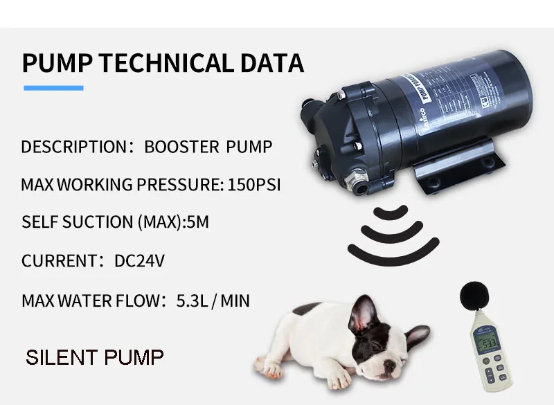 diaphragm pump booster pump mist maker fog machine parts 5.3L PER MIN