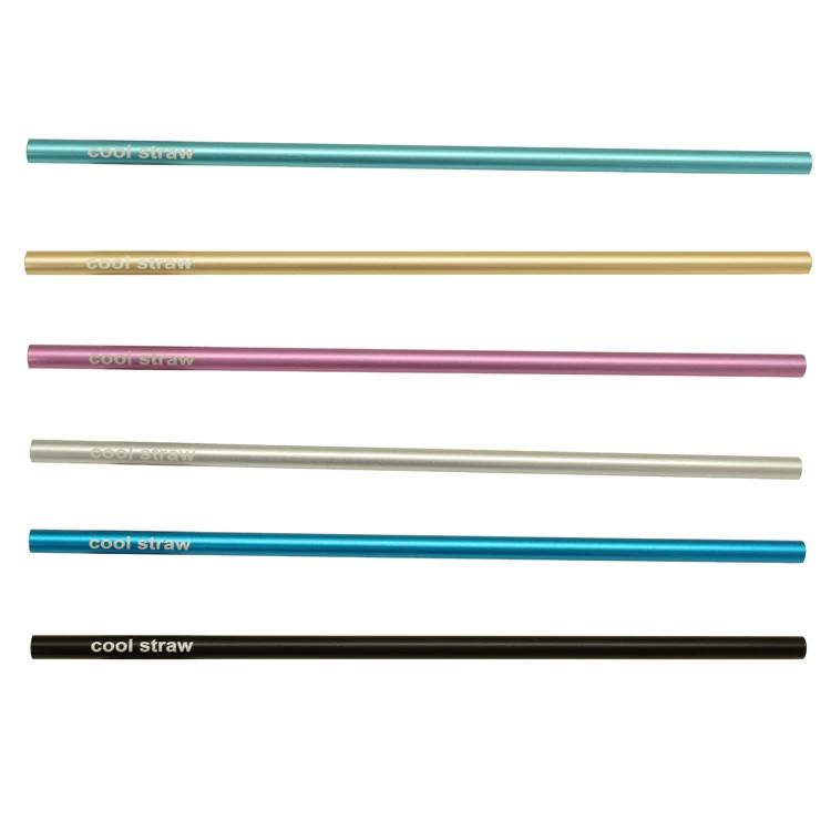 Aluminum good price colorful reusable straw for gives you cooler taste