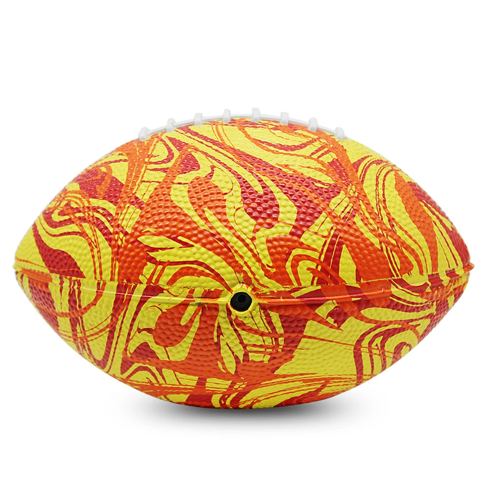  Экспорт хорошее качество мягкая резина Красочный ПВХ регби футбол для тренировок в непрерывном стиле