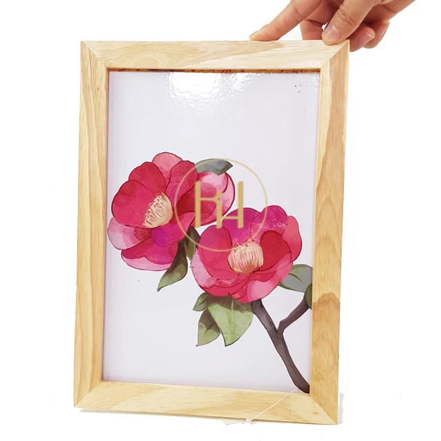 Vietnam Manufacturer Exporter Rubber Pine Dark White Light 30x40 13x18 Wood Picture Photo Frame