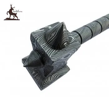 wholesale best quality custom design Custom Hammer Forged Damascus Steel Bowie Hunting Knife