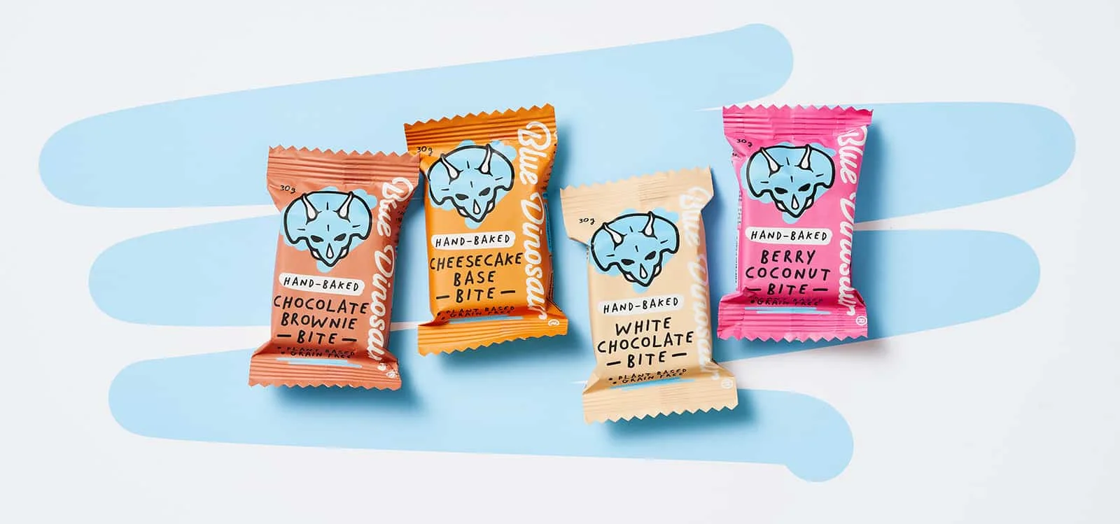 Blue Dinosaur whole food healthy mini bites snack bar Australian bakery flavors