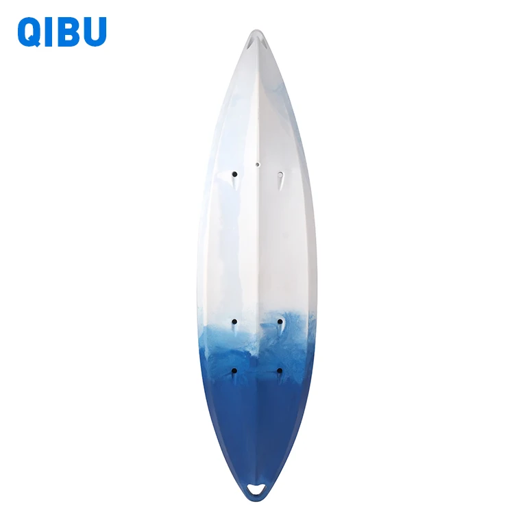 QIBU Good quality canoe single sit on top fishing kayak customized logo LLDPE 2.69m kayak sea kayak