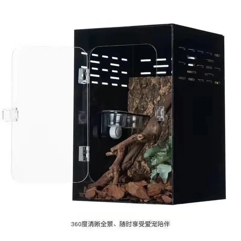 100%acrylic Solid Color Acrylic Reptile Cage for Reptiles Breathable Leisure Cage