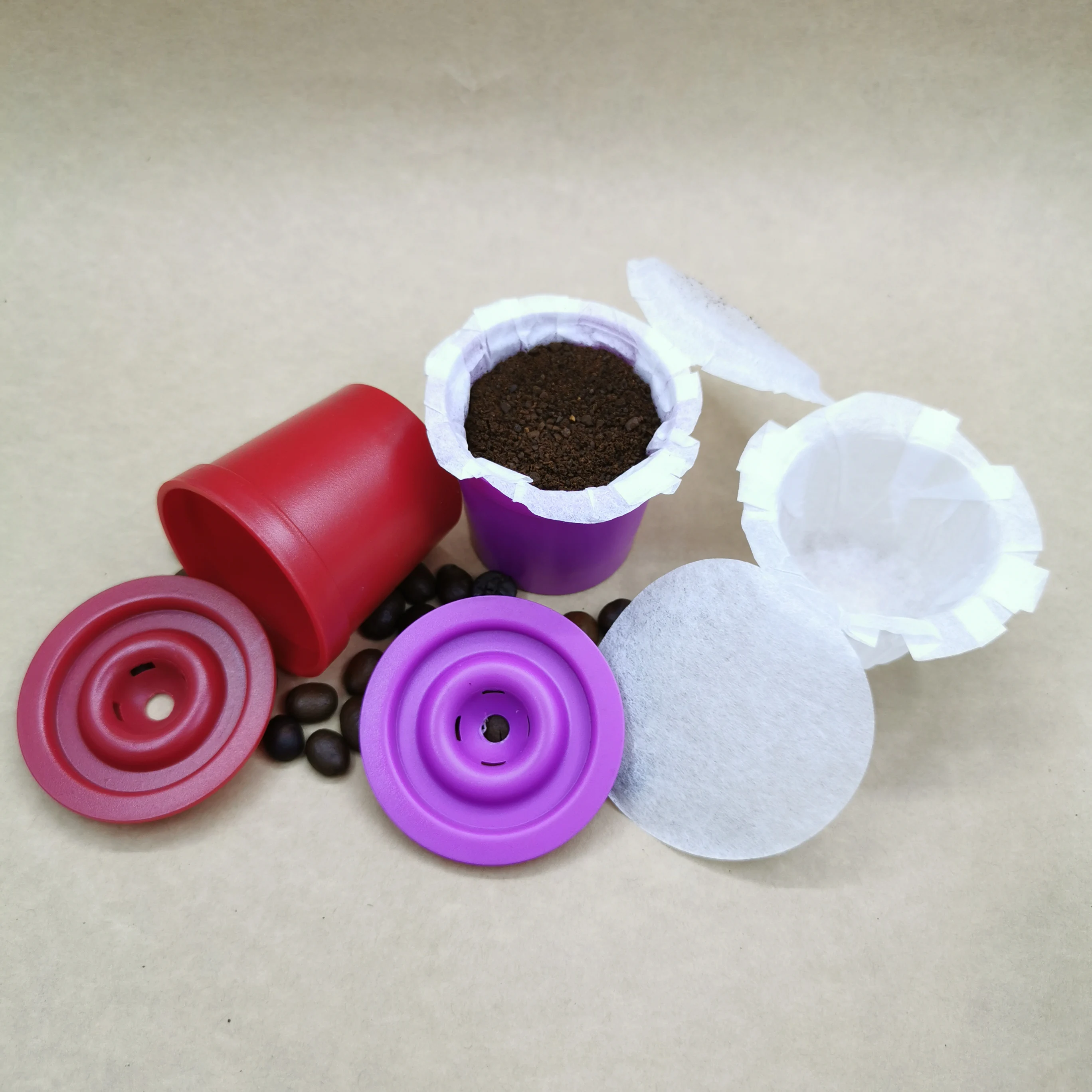 Disposable Coffee Paper Filter with Lids compatible Coffee pod filter k-cup filter
