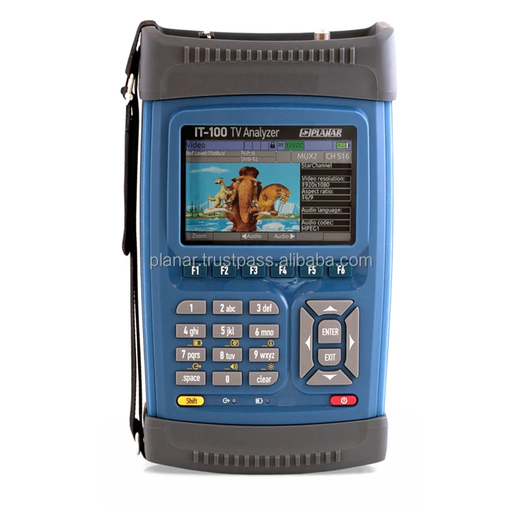 High quality TV signal analyzer device IT-100 for digital and analog TV network, manufacturer TV signal analyzers
