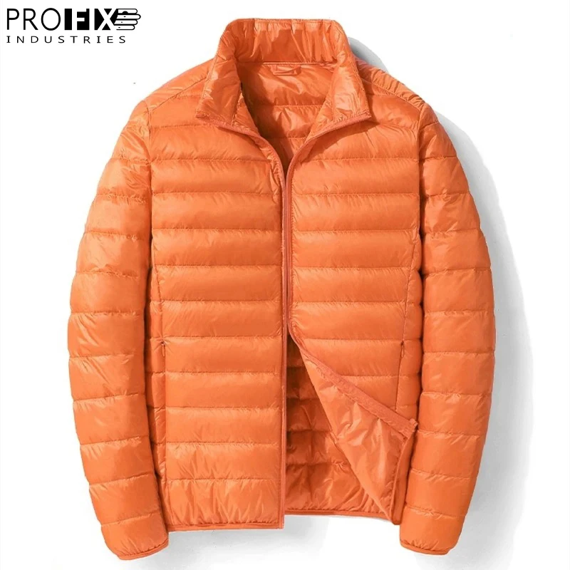 Packable Down Jacket Breathable Puffy Coat Top Quality Male Puffer Jacket Water-resistant
