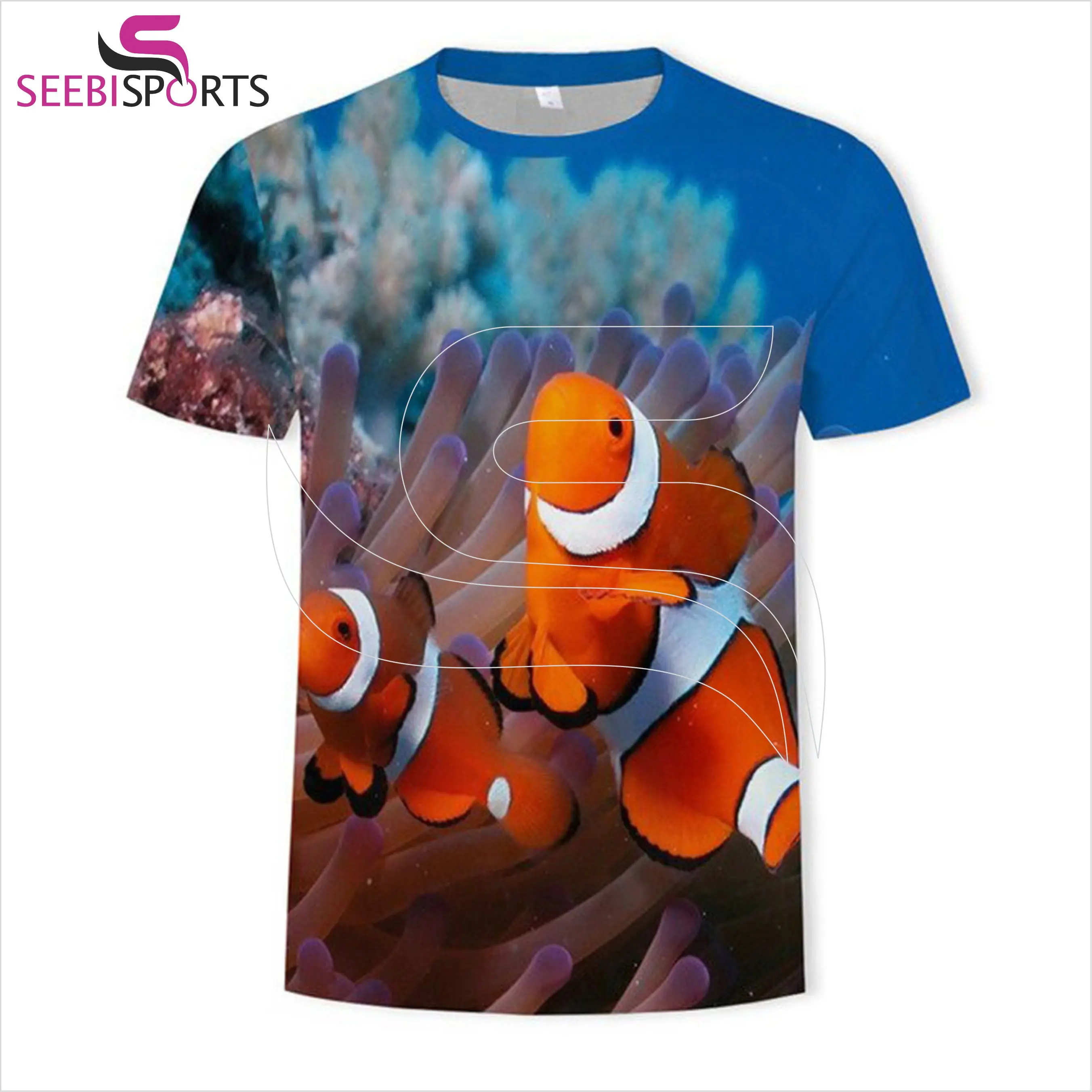 
2021 High Quantity Custom Dye Sublimate Color Print 90% Polyester 10% Spandex Sport T Shirt 100 Percent Polyester Blank T-Shirt 