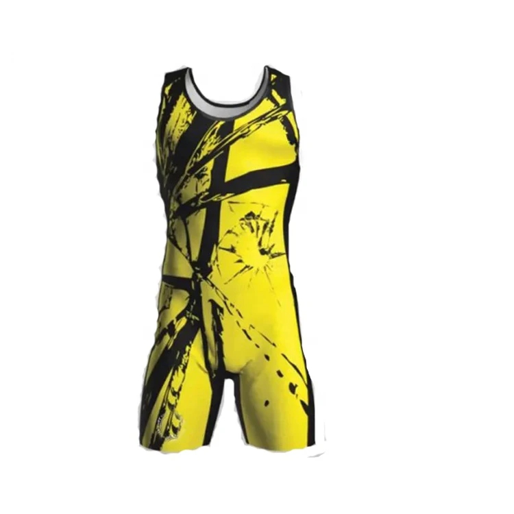 New Sublimated Professional Custom High Quality Wrestling Singlets Design Your Own Custom Sublimated  singlet