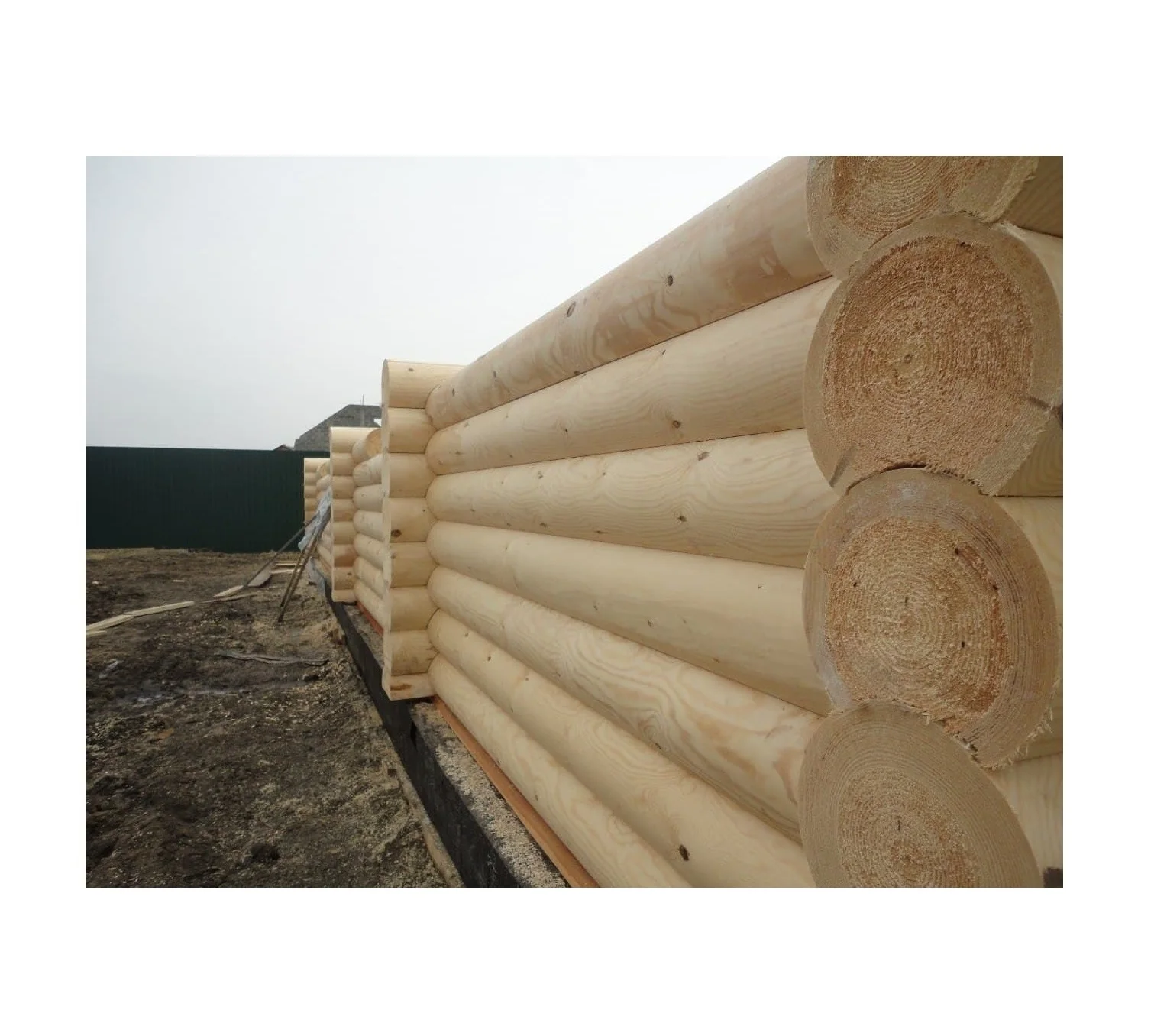 Top quality construction materials wooden rounded log