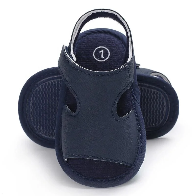 Soft Newborn Barefoot Infant Toddler Summer PU Baby Girl And Boy Sandals