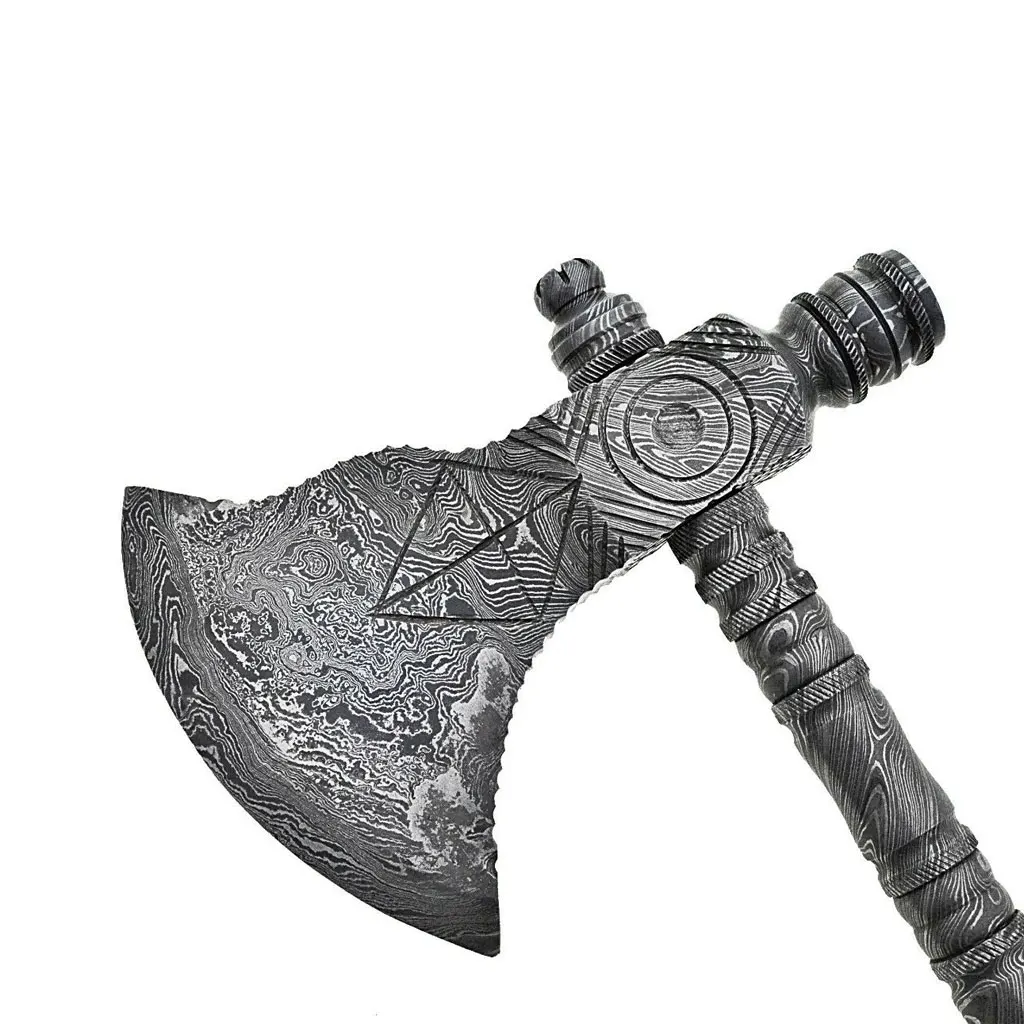 Топор Ручной Работы Из Дамасской Стали TOMAHAWK