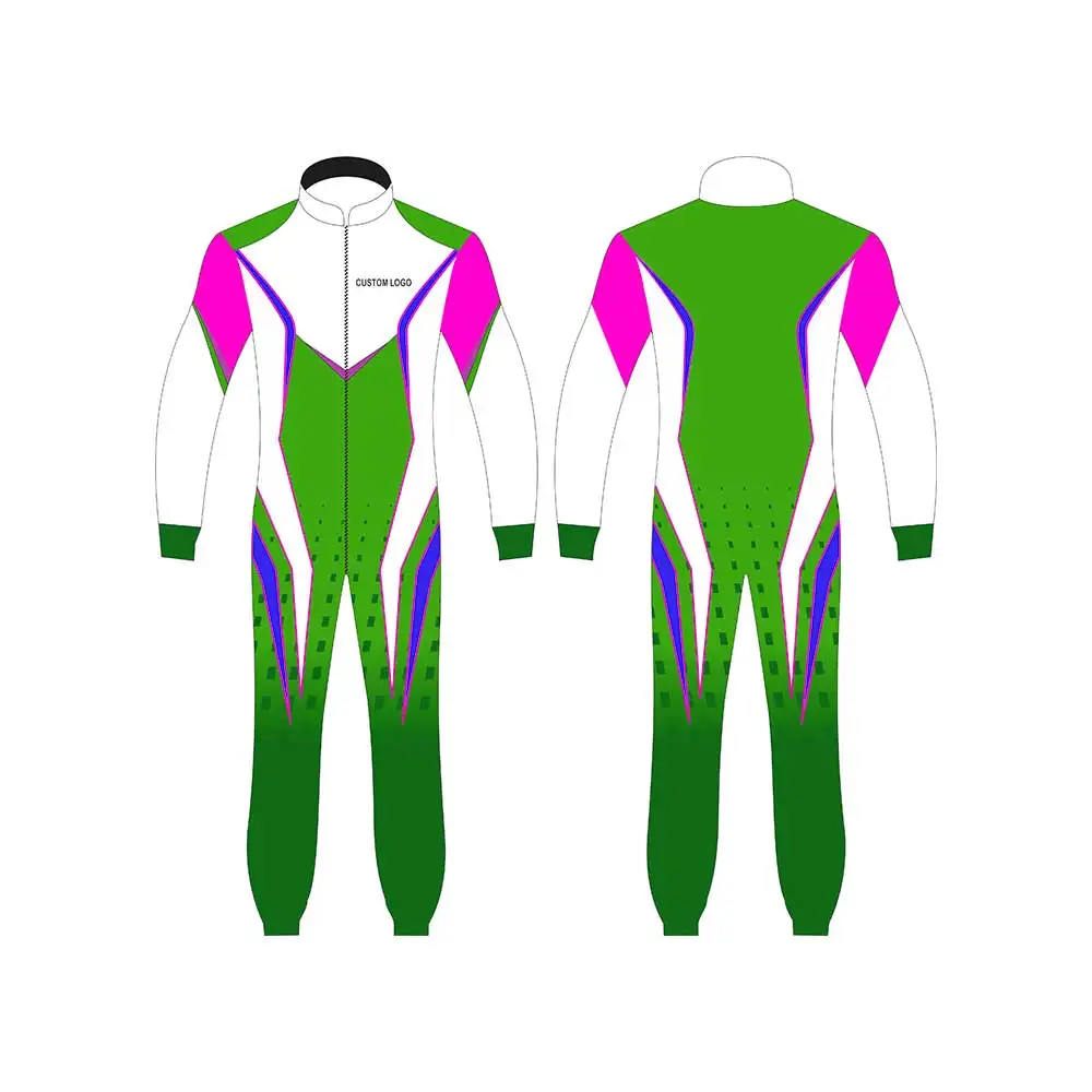 Custom made leather go kart car racing suit for men