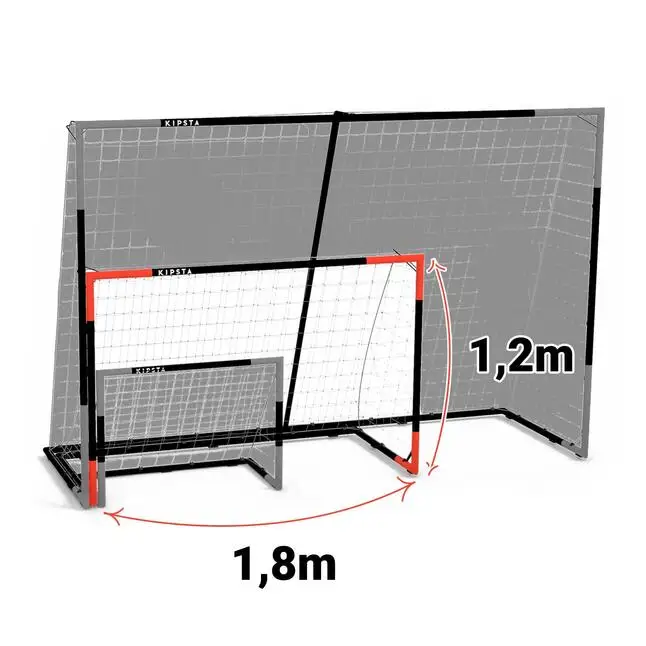 High Quality Portable Folding 6FT Football Soccer Doors Gate Goal Net Post And Soccer Training Practice Net equipment