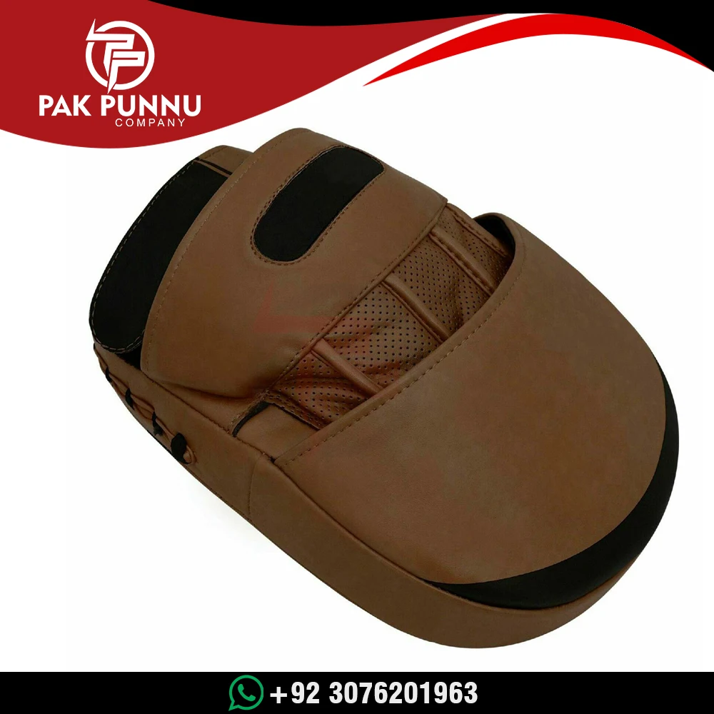 Boxing Curved Focus Punching Mitts- Leatherette Training Hand Pads Ideal for Karate Muay Thai Kick Sparring Dojo Martial Art