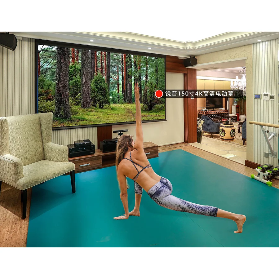 Экран PRO 150 дюйма, 4K, ультракороткофокусная фиксированная рамка, UST ALR CLR, экран с рассеянным освещением, отклоняющий проекционный экран