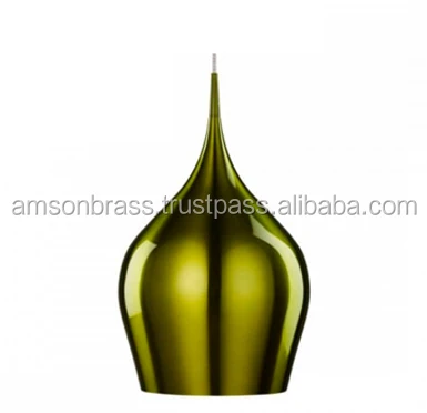 Christmas Decoration Maroon Color Shade Pendant Lamp for Restaurant Antique Brass Farmhouse Style Living Dining