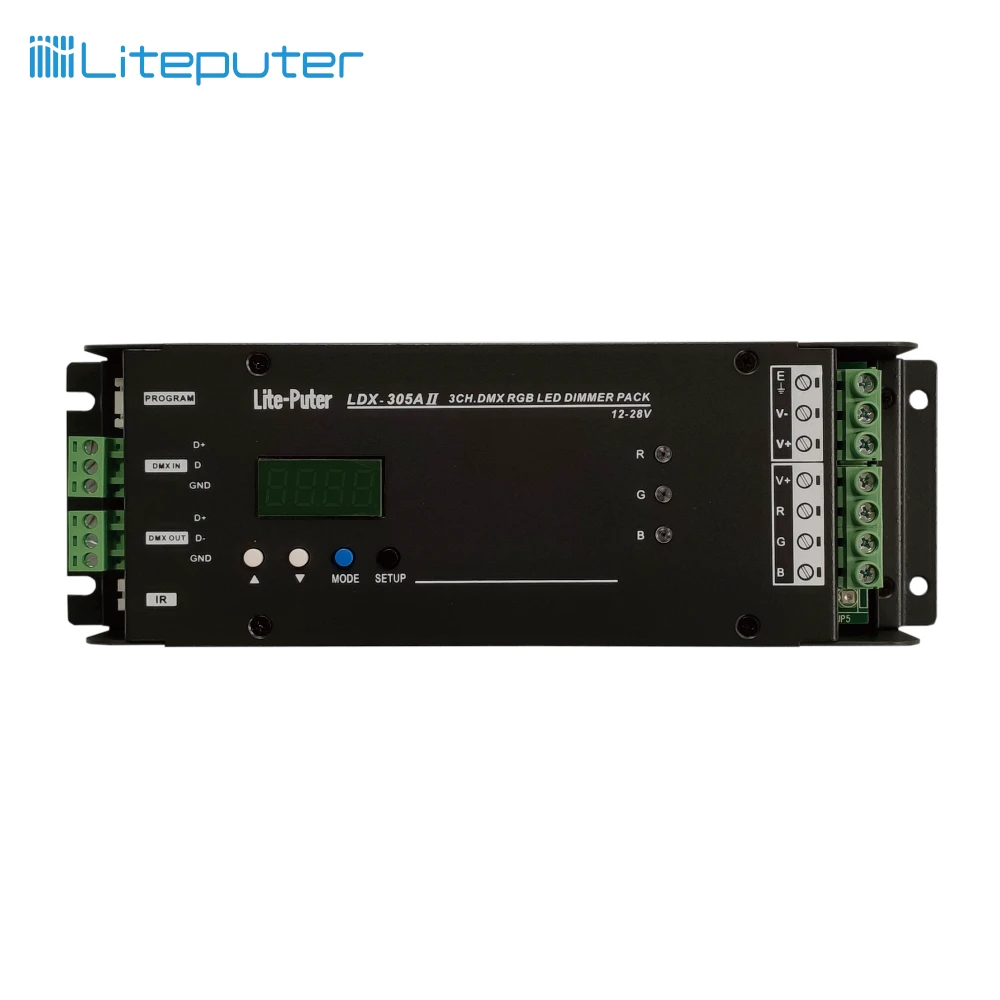 3 канала 12-28V DC DMX светодиодный драйвер