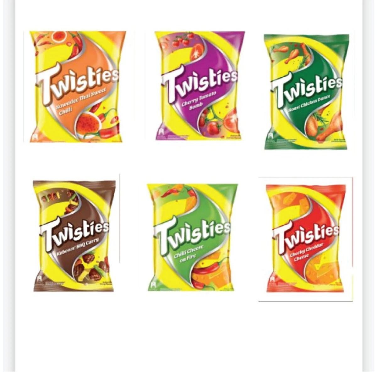 Хит продаж закуска сыр барбекю тайский сладкий чили Томаты острый куриный вкус Twisties