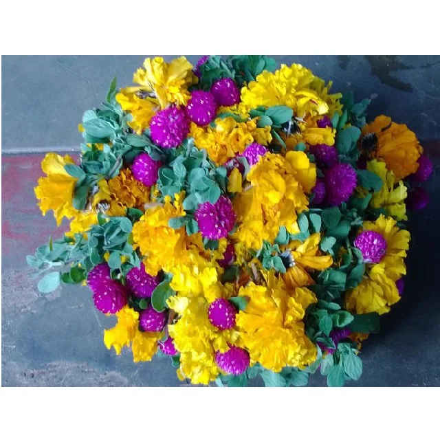 Праздничное украшение, гирлянда Kadambam, индийские натуральные цветы от ИНДИЙСКОГО Производителя, экспортер