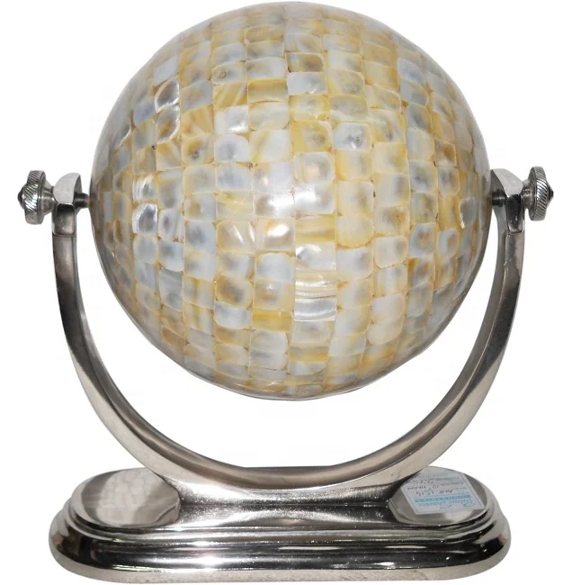 Globe for home decoration paper surface factory direct sale desktop earth globe Indian handicraft item high quality gift item