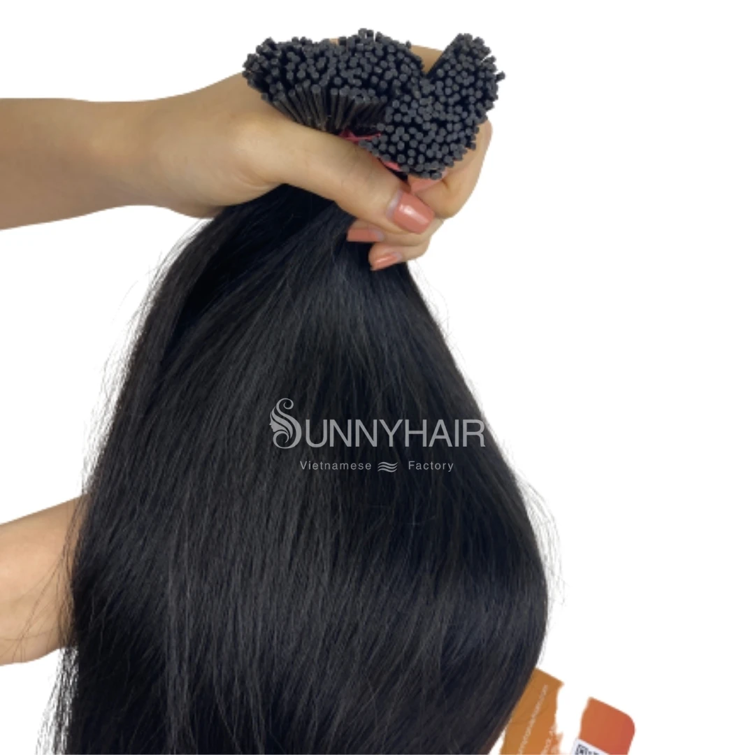  Роскошные накладные волосы высокого качества 12A класс Itip монгольский черный тело волнистые Волосы Кератин Вьетнам поставщик