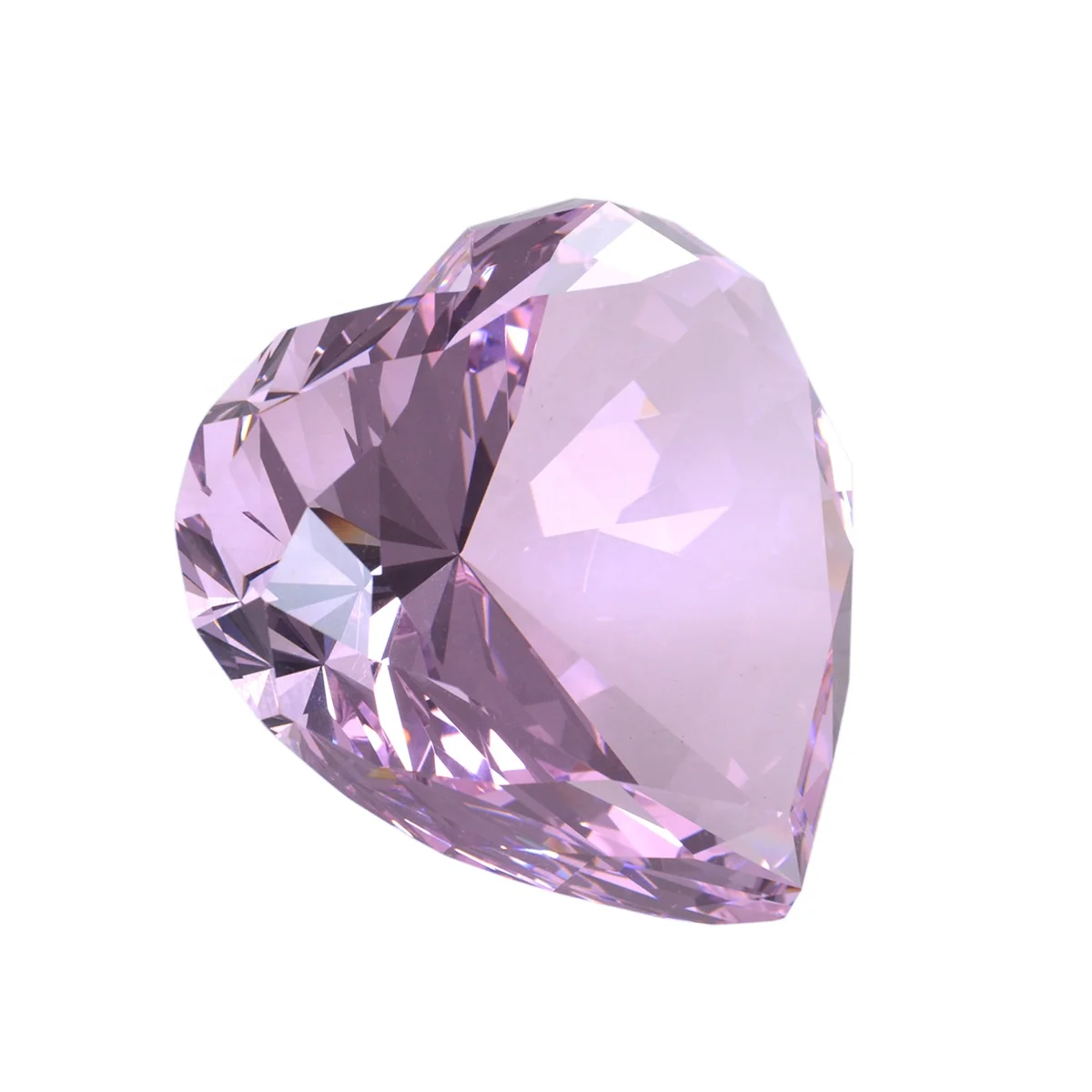 caketop glass crystal heart diamond wedding favor souvenir paperweight giveaway presents office home decor
