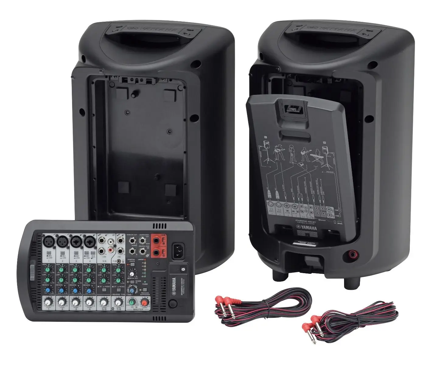 BUY 5 GET 3 FREE SHIPPING!! YAMAHAS STAGEPAS 400BT PORTABLE PA SYSTEM CABLE KIT