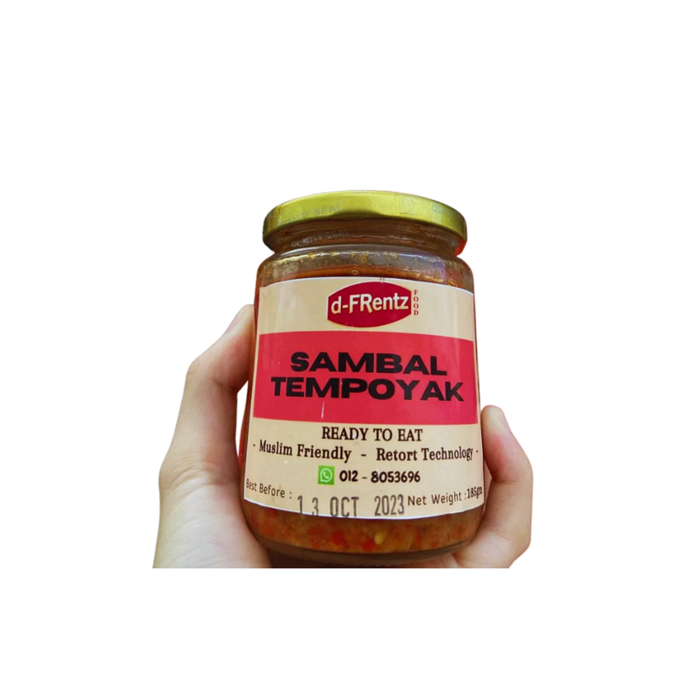 Hot Selling Sambal Tempoyak Spicy Flavor Sauce 185GM Can Be Paired with a Variety of Dishes Perfect Match with Every Food