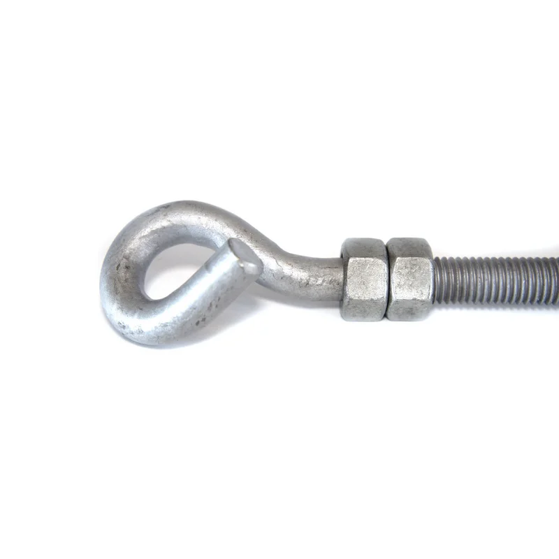 Galvanized Pigtail Bolt Pig Tail Steel Hook Bolts Screw