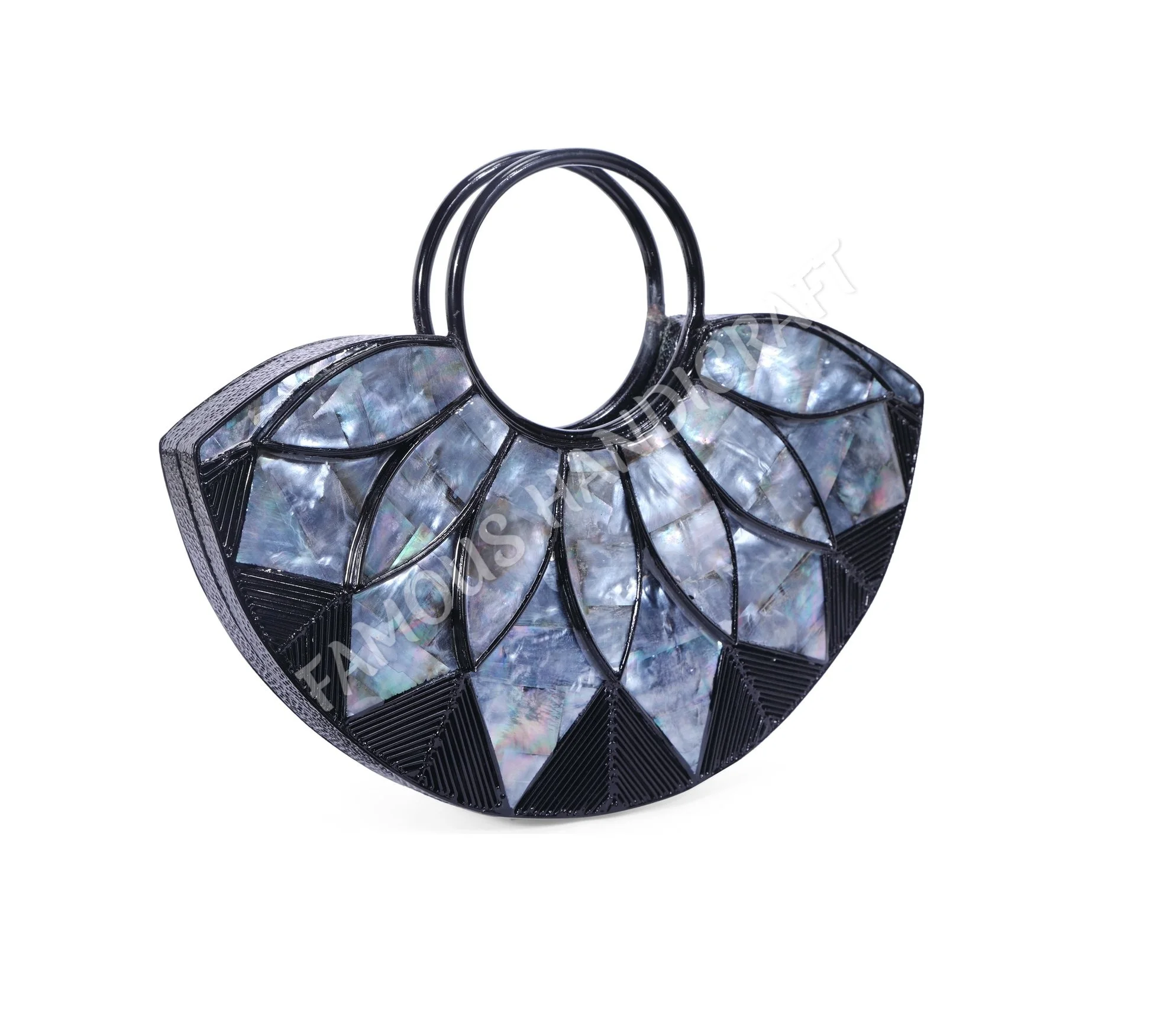 High Quality Hot Selling Mother Of Pearl Handcrafted Handmade Designer Luxury Handbag at Low Price