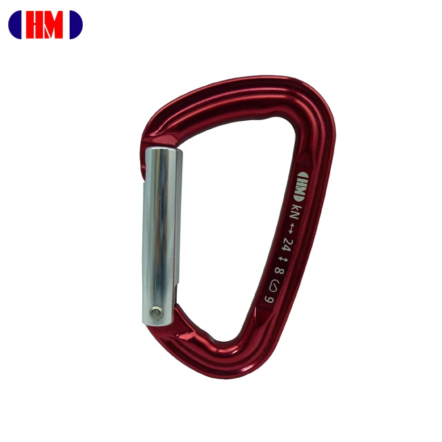 24KN Wire Gate Mountain Climbing Carabiner Made Of Aluminum
