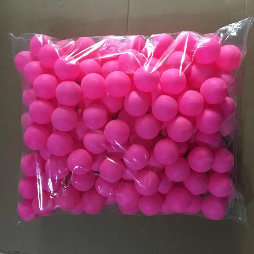Custom 40mm Plastic PP Color Toy Pink Ping Pong Ball Table Tennis Ball