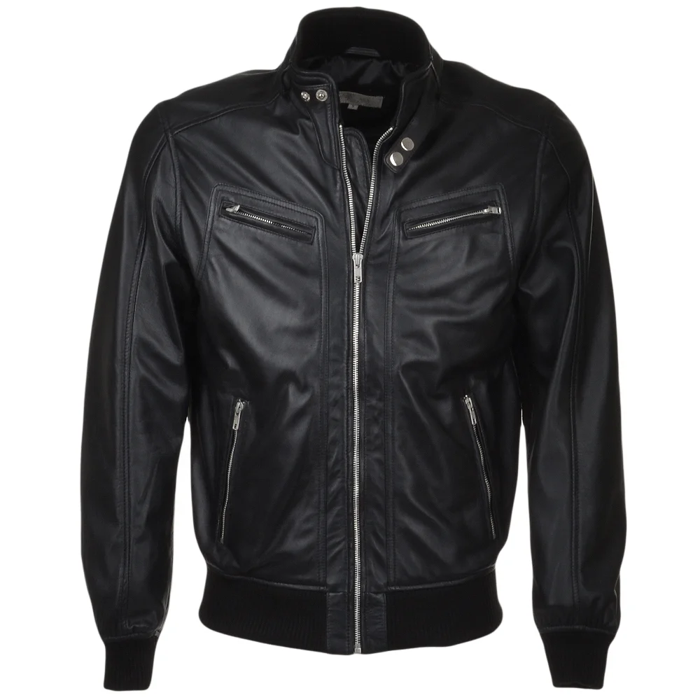 
Custom Design Top Quality Pure 100% Leather Jacket 