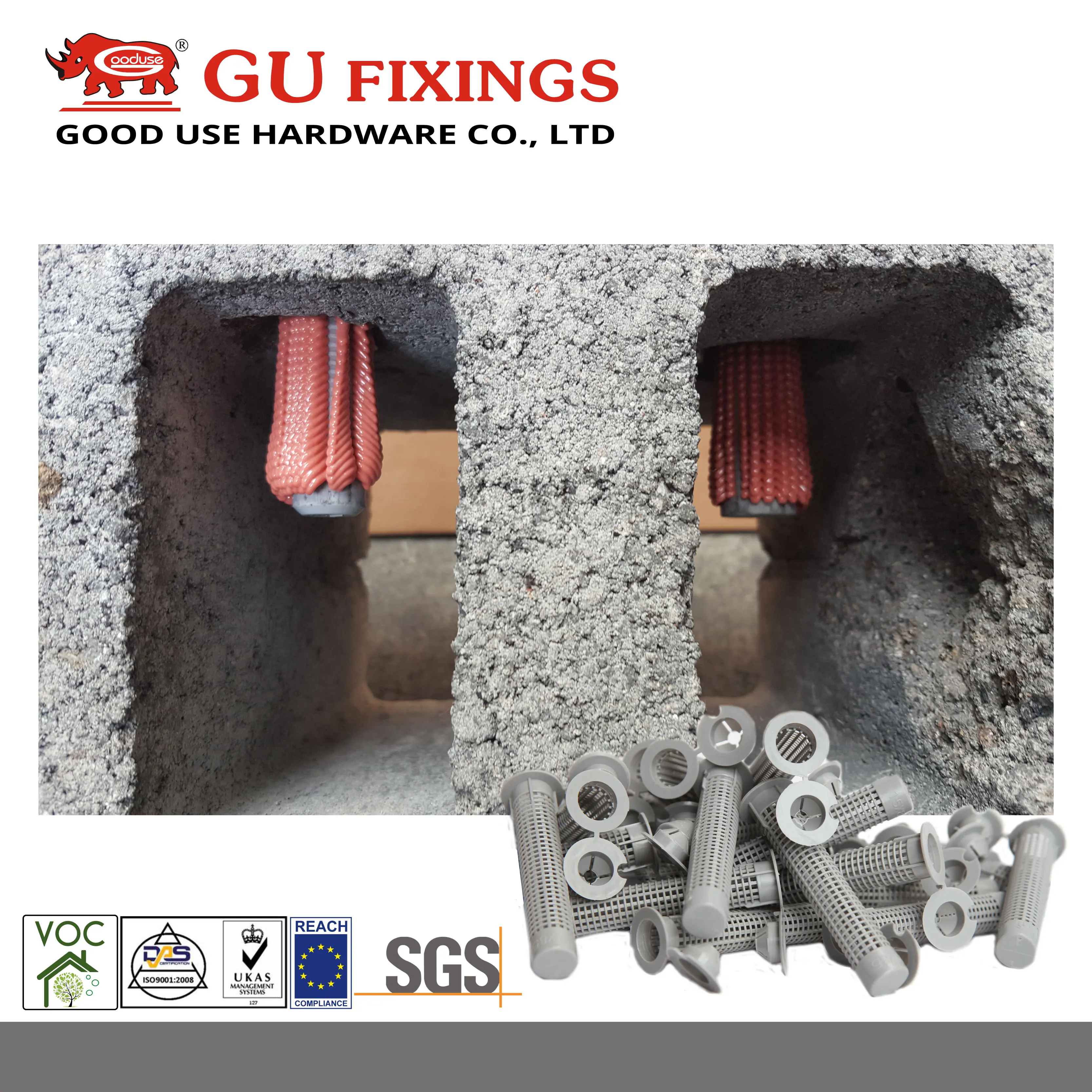 Lightweight plastic sleeve for epoxy rod anchoring