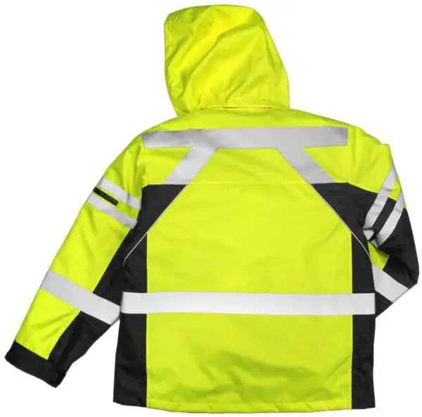 Best Quality High Visibility Reflective  Lime & Black Limited Edition Black Series 2 in 1 Jacket