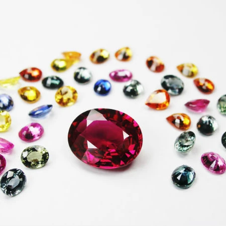 Natural Loose Faceted Cut Stones Gemstones in Mix Amethyst Citrine, Garnet Peridot, Blue Topaz Smoky Quartz