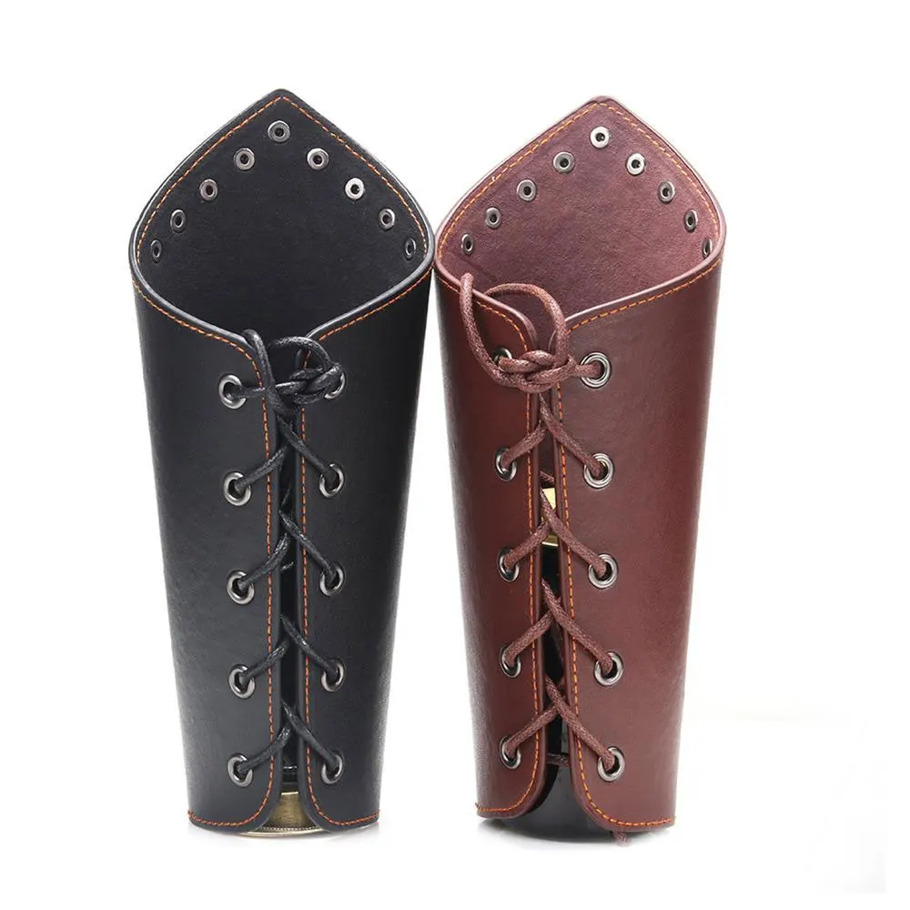 Archery Safety Gears Leather Forearm Guard Leather Archery Arm Guard For Shooting