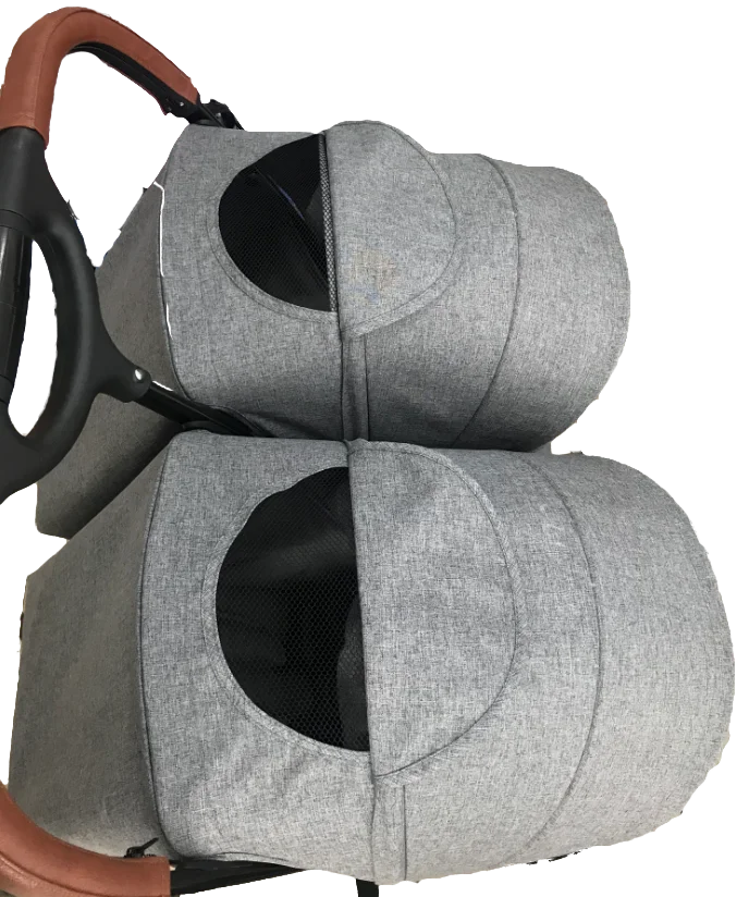 
comfortable high classic two seat smooth carrying hot sell baby twin stroller tandem 