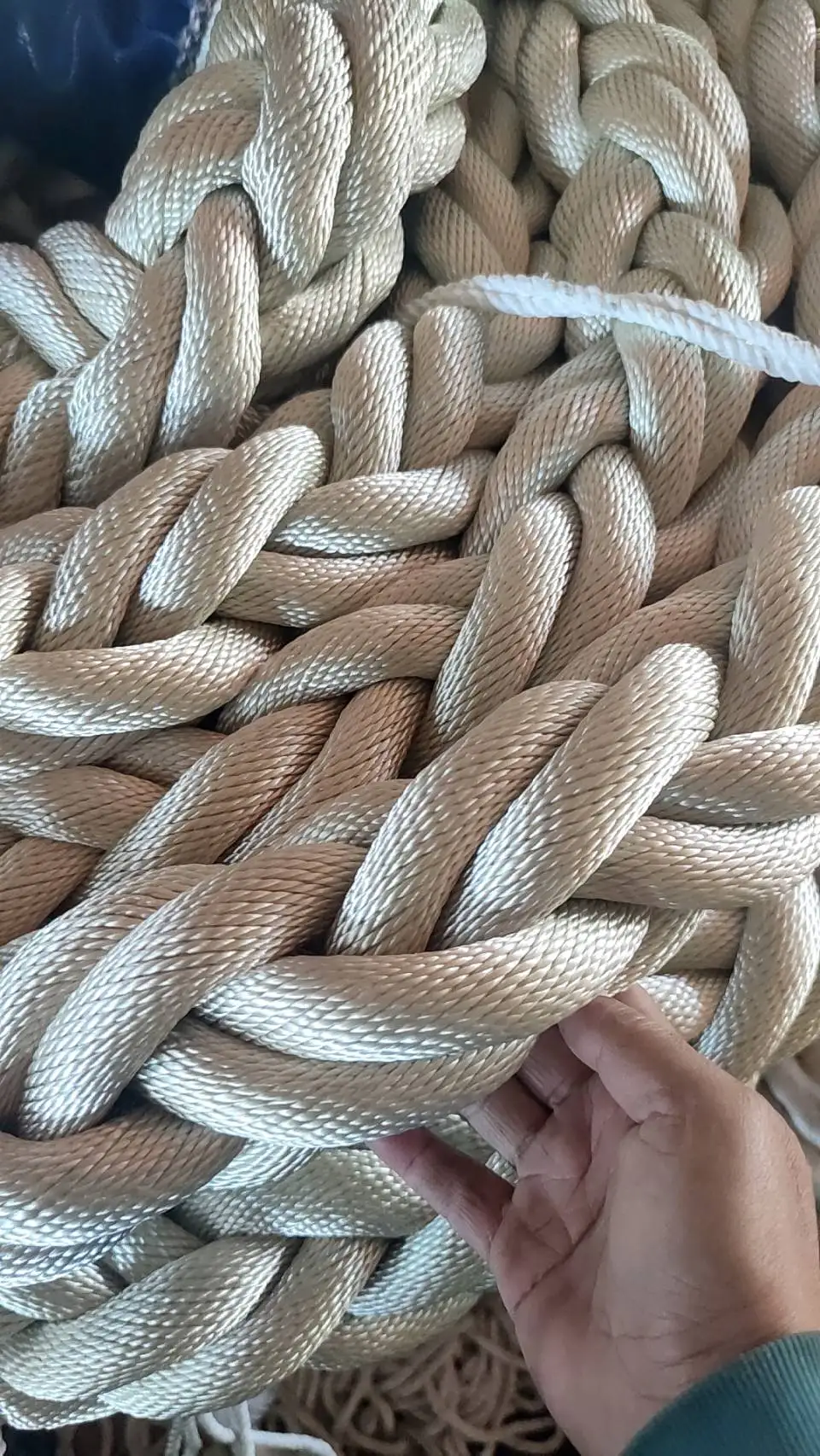 Custom size nylon 8-strand braided rope mooring ropes