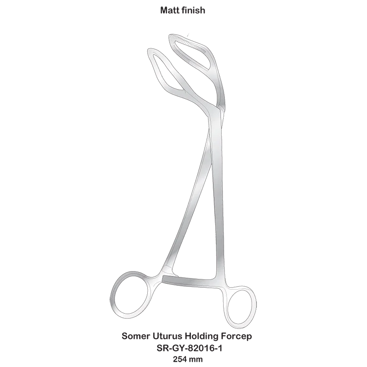 Stainless Steel Somer Uturus Holding Forceps instrumentos cirurgicos de ginecologia