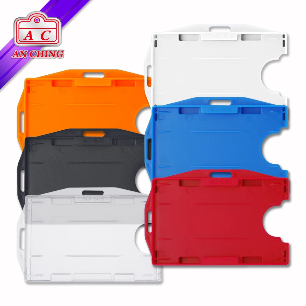 Бесплатная доставка, Африканский только двухсторонний жесткий пластиковый держатель для удостоверения личности, Именной держатель