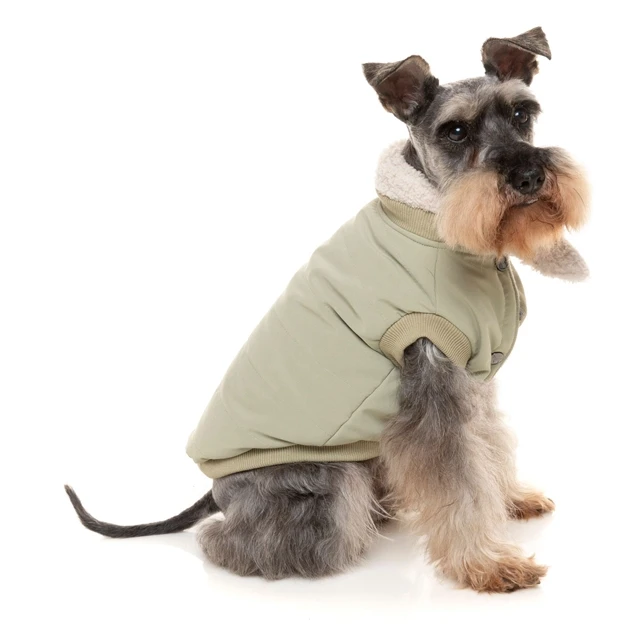 Light Khaki Nordic Bomber Comfortable Adventure Jacket Pet Clothes Recycled Pet Clothes for Dog