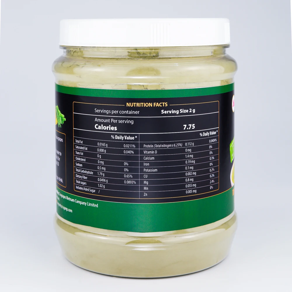 
Edible Organic Dried Laver Packaged Bottle 500G Weight Natural Green Longevity Sea Grapes Powder 