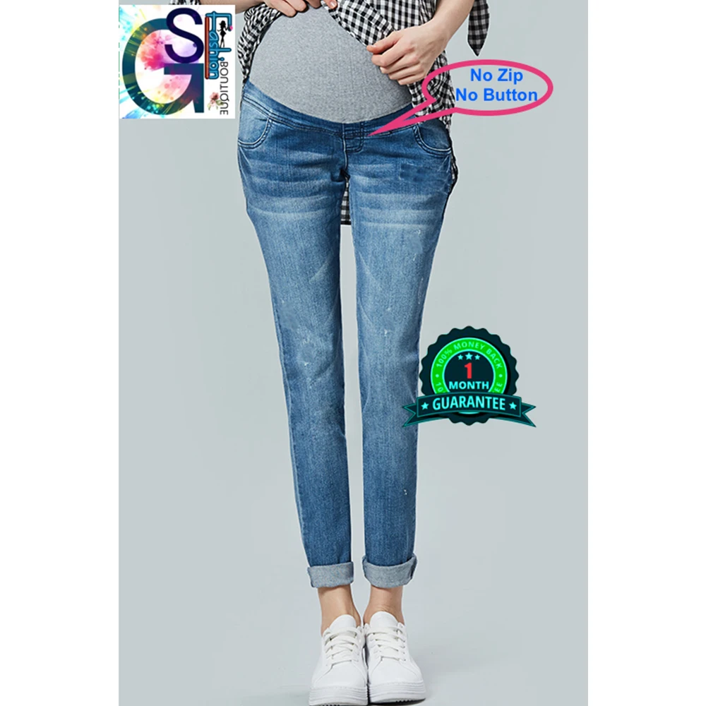 Best Selling Pregnancy Jeans Maternity Clothes 28-44 Size For Pregnant Women Jeans Belly Long Denim