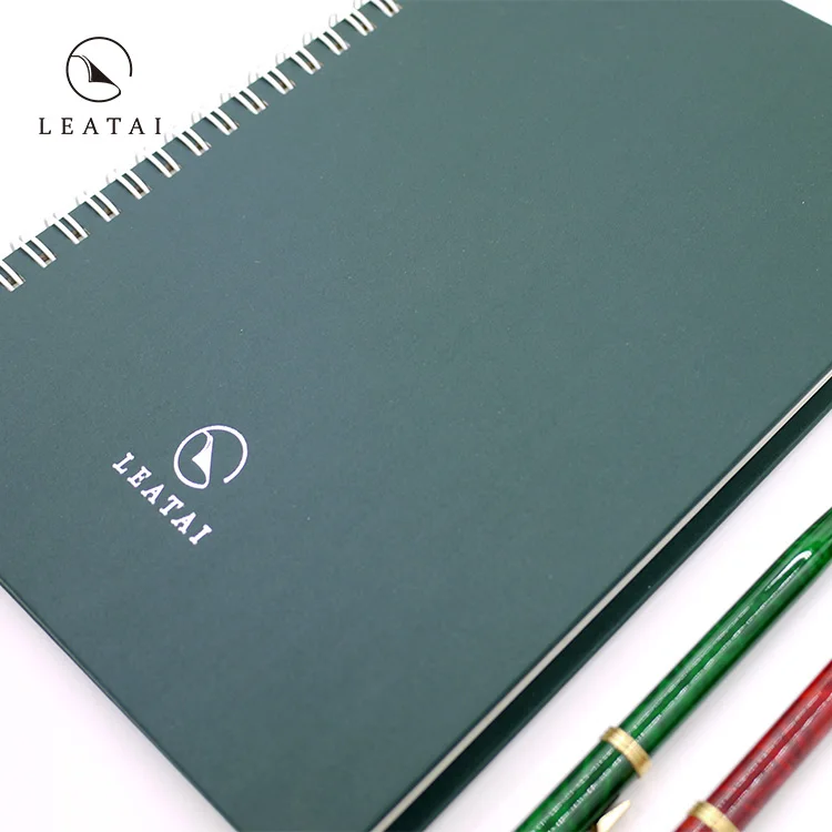 
Premium art paper cover spiral bound travel journal 