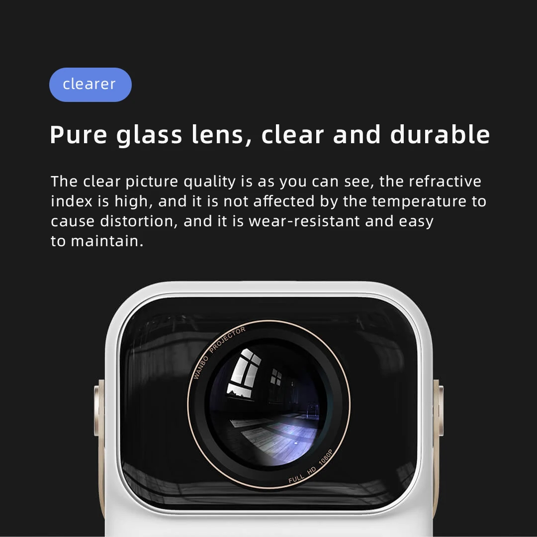 Wanbo T6 Max 650 Ansi Lumens Headlight Led Projector lcd Video Projector Mini 1080P Led Projector Portable