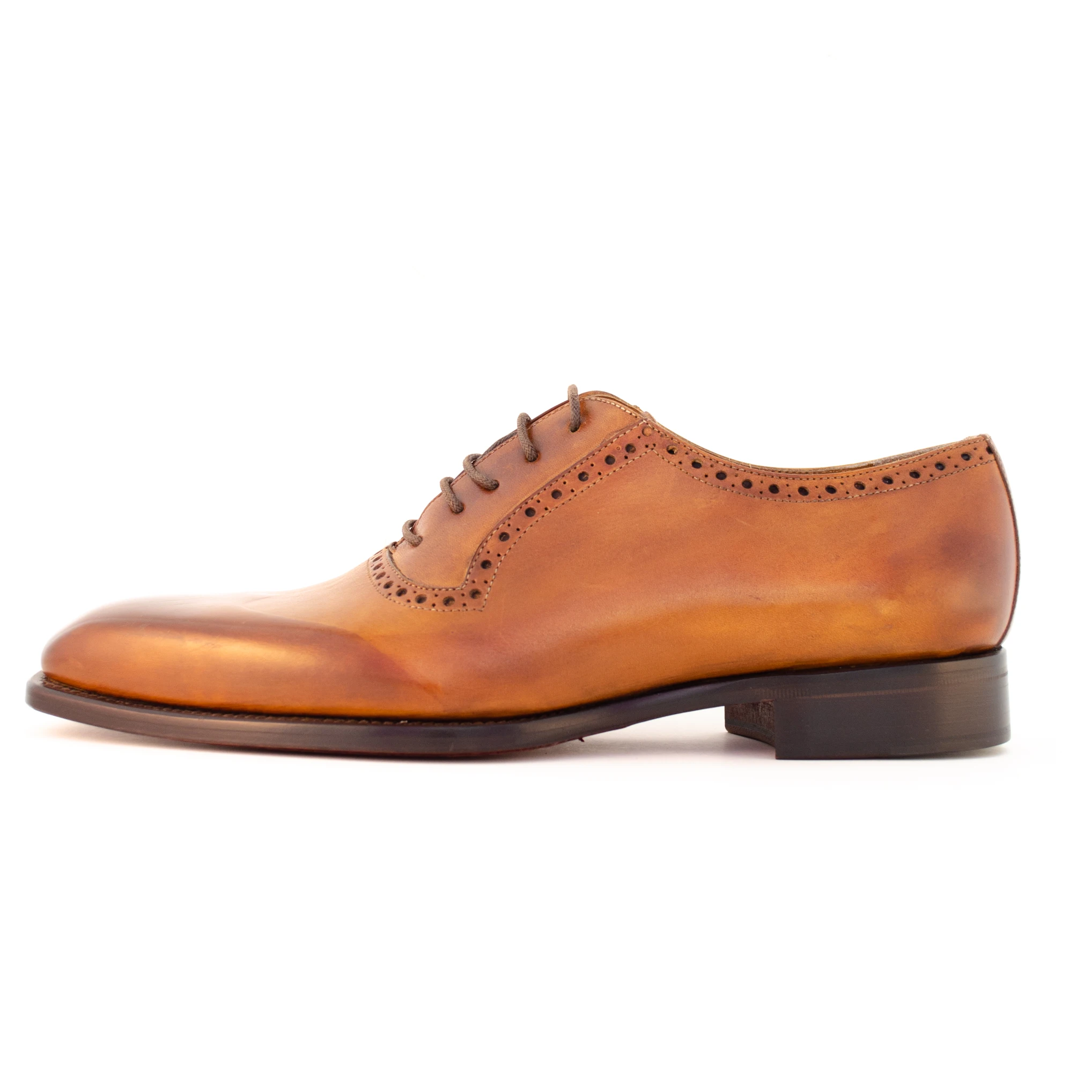 0936 Oxford Artisanal Leather Dress Shoes. Handmade. Handcrafted In Italy